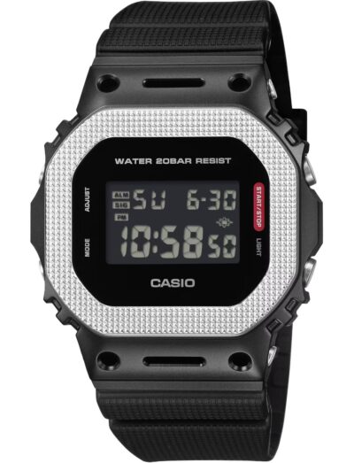 G-Shock wristwatch with resin / stainless steel case, bio-based resin band, and digital display.
