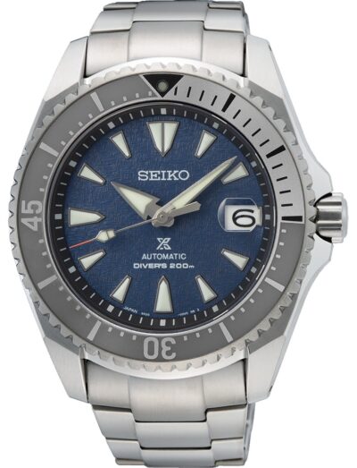 Seiko Luxe wristwatch with stainless steel case and bracelet and blue dial