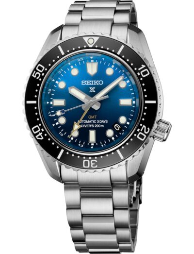 Seiko Luxe wristwatch with stainless steel case and bracelet and blue dial