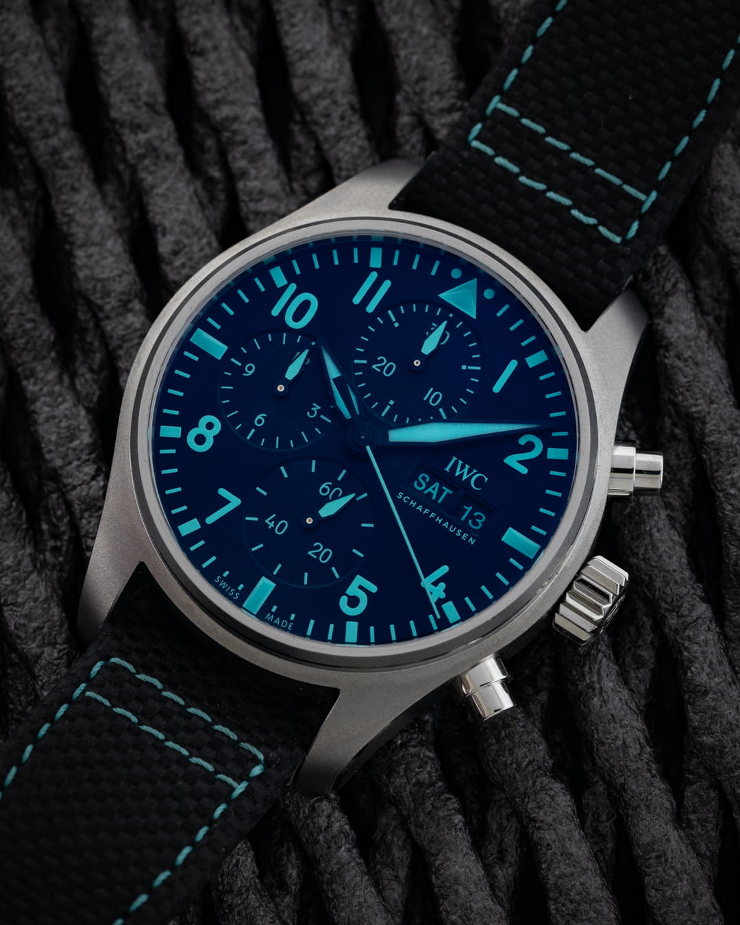 Hotlist image for IWC wristwatch with titanium case and black dial