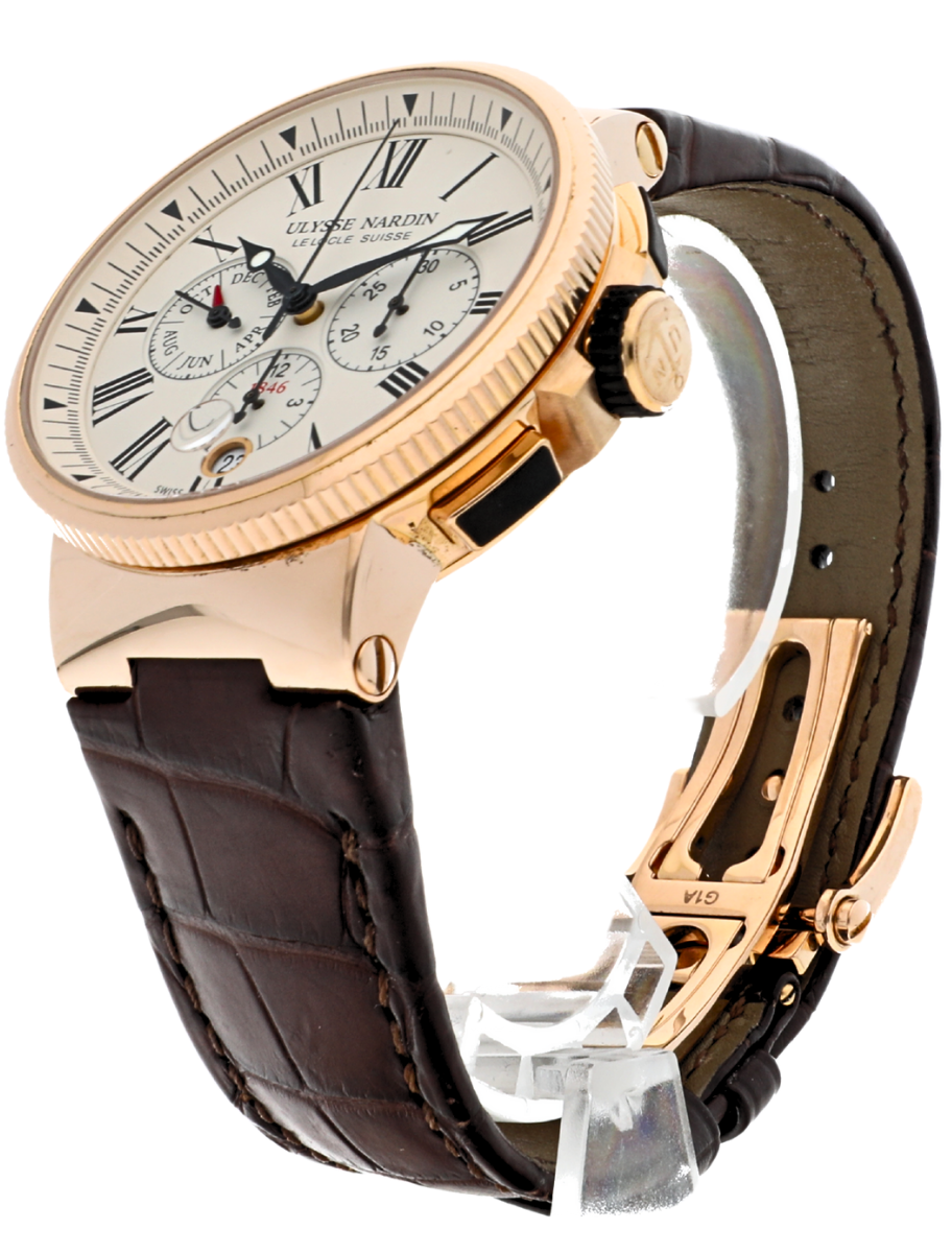 Ulysse Nardin Marine Chronograph angled front right view