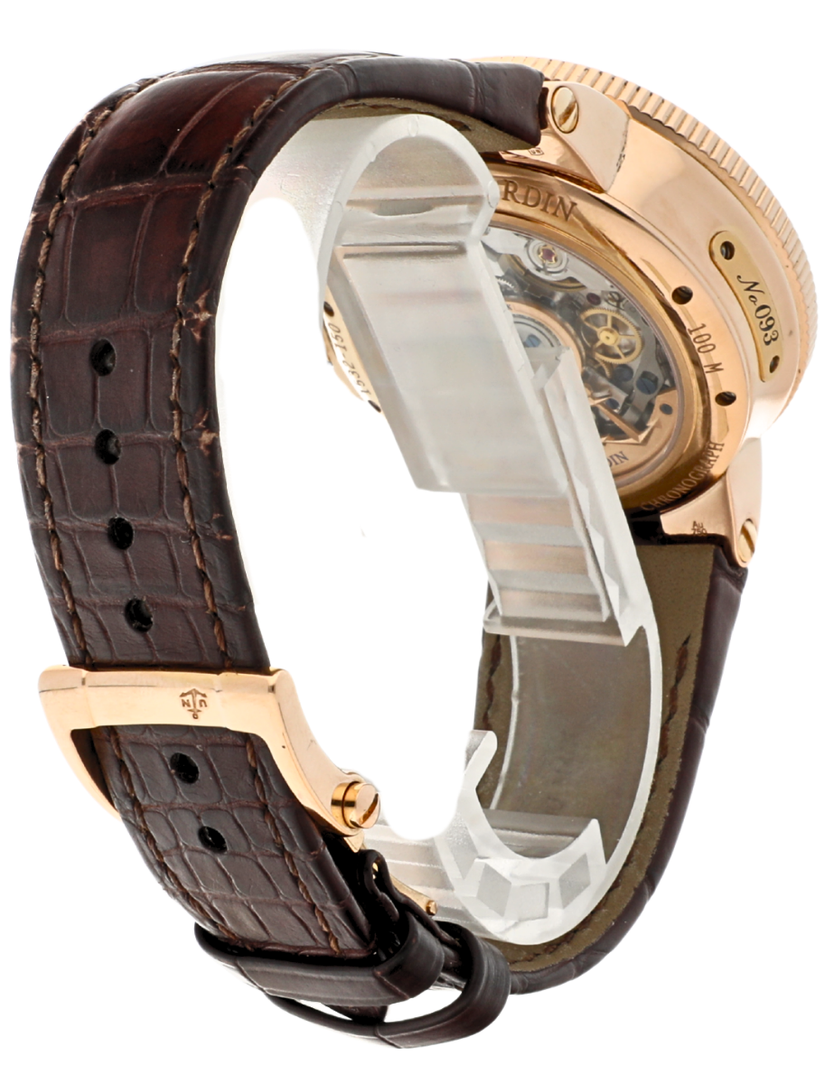 Ulysse Nardin Marine Chronograph angled back left view