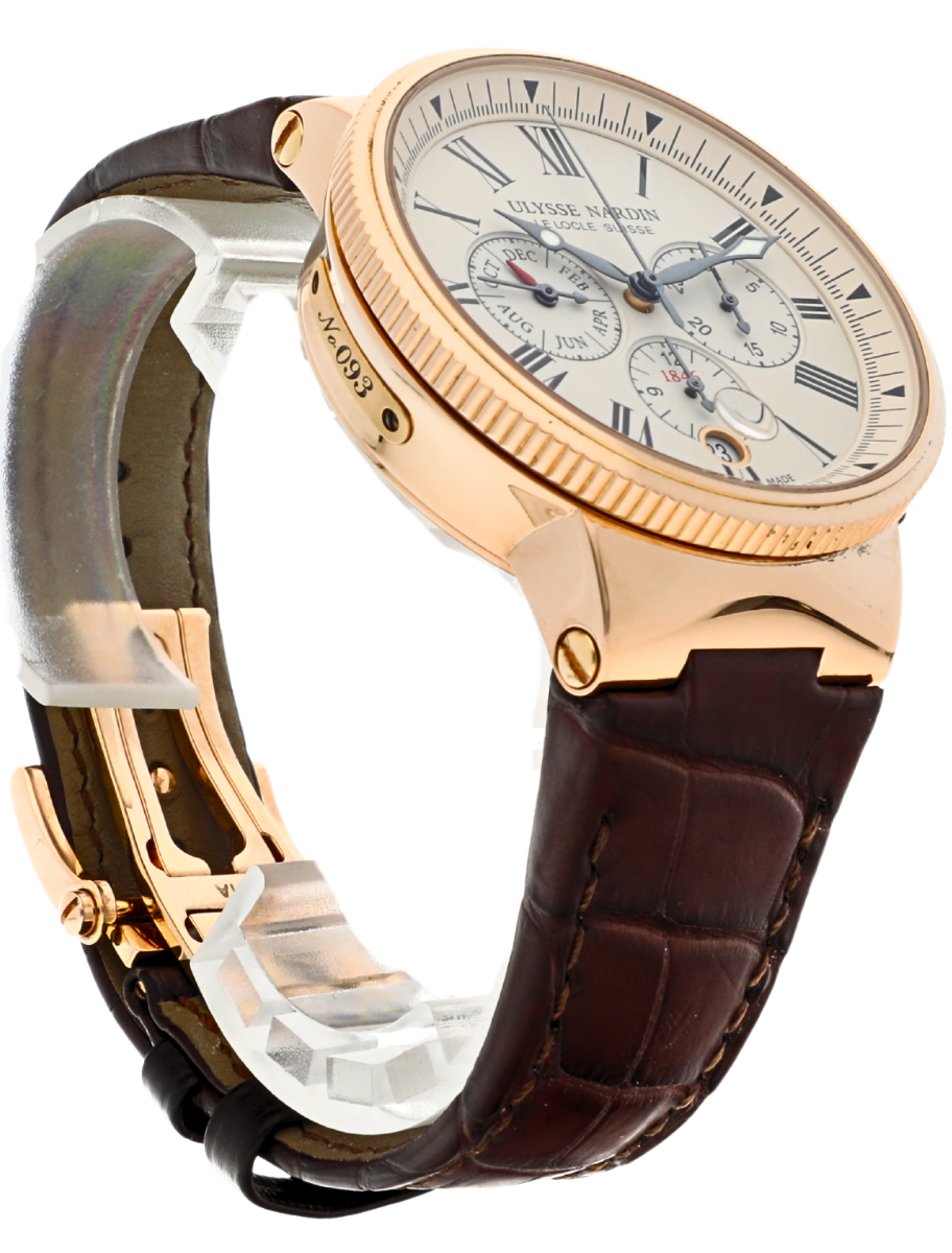 Ulysse Nardin Marine Chronograph angled front left view