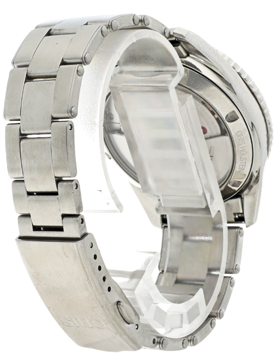 Oris Divers Sixty Five angled back left view