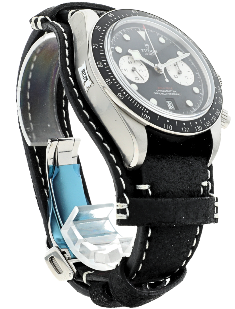 Tudor Black Bay Chrono angled front left view
