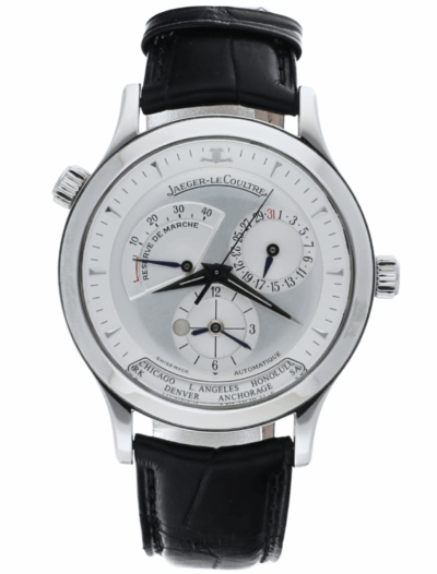 Jaeger LeCoultre Master Geographic front facing view