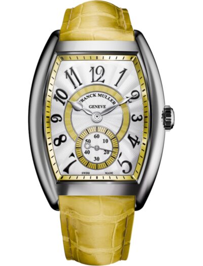 Franck Muller wristwatch with stainless steel case, and alligator strap. | Feldmar Watch Co. Franck Muller wristwatch with stainless steel case, and alligator strap.