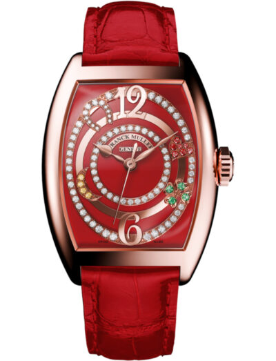 Franck Muller wristwatch with 18k rose gold case, and alligator strap. | Feldmar Watch Co. Franck Muller wristwatch with 18k rose gold case, and alligator strap.