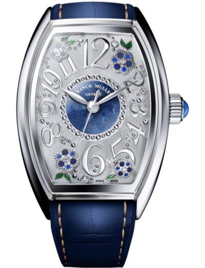 Franck Muller wristwatch with stainless steel case, and alligator strap. | Feldmar Watch Co. Franck Muller wristwatch with stainless steel case, and alligator strap.