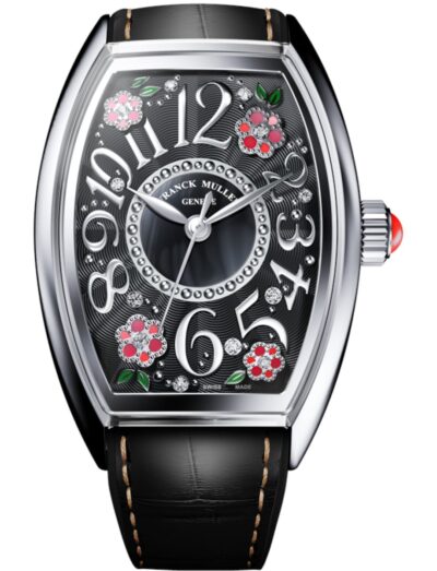 Franck Muller wristwatch with stainless steel case, and alligator strap. | Feldmar Watch Co. Franck Muller wristwatch with stainless steel case, and alligator strap.