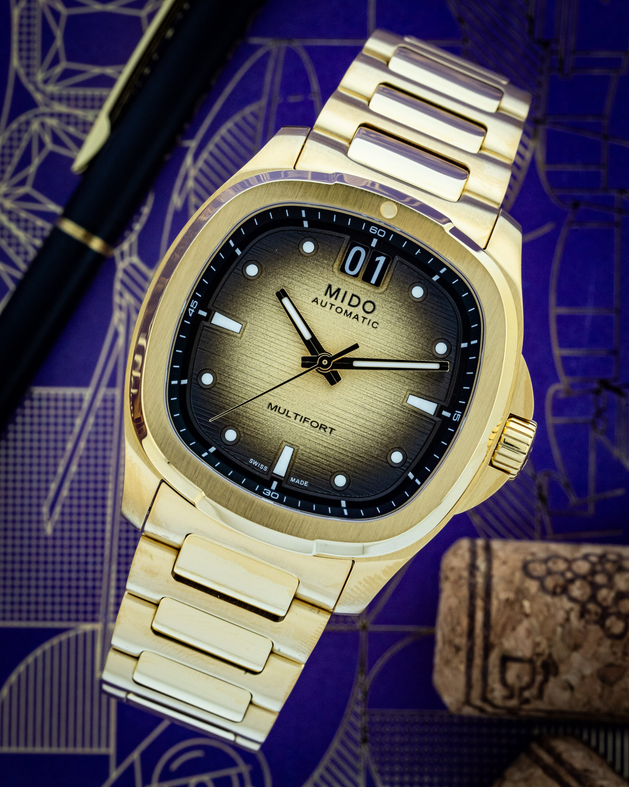 MIDO MULTIFORT TV BIG DATE | Feldmar Watch Co. MIDO MULTIFORT TV BIG DATE