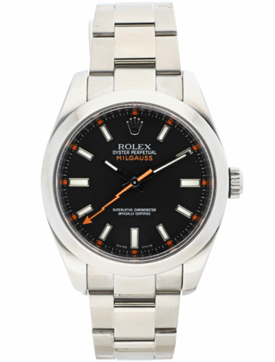 Rolex Milgauss 116400 front facing view