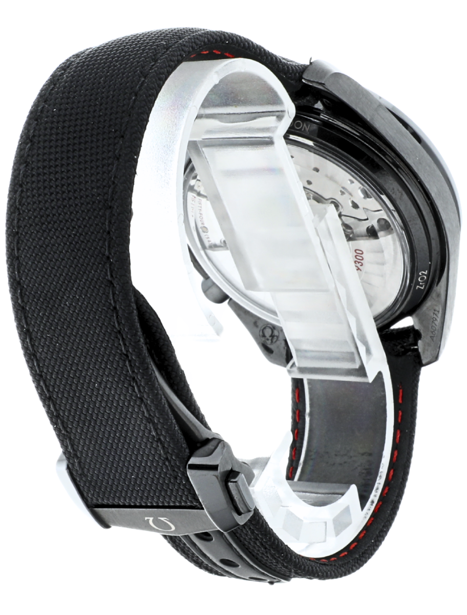 Omega Speedmaster DSOTM angled back left view