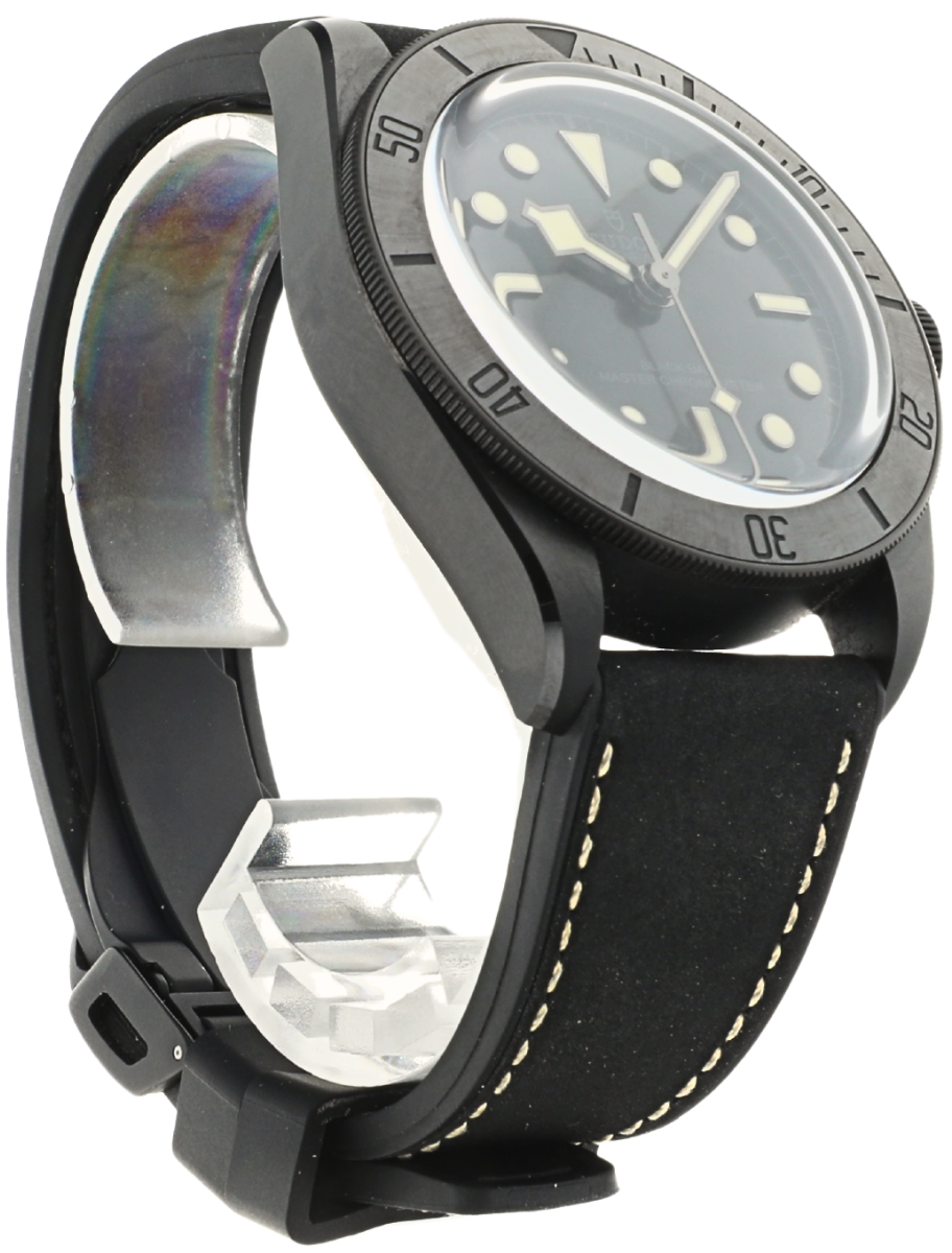 Tudor Black Bay Ceramic angled front left view