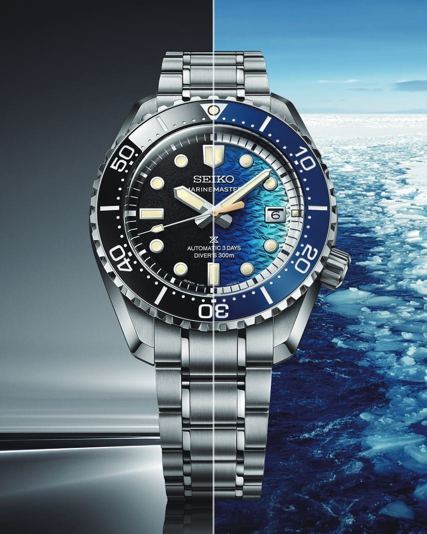 Hotlist image for Seiko Prospex wristwatch with stainless steel case and bracelet.