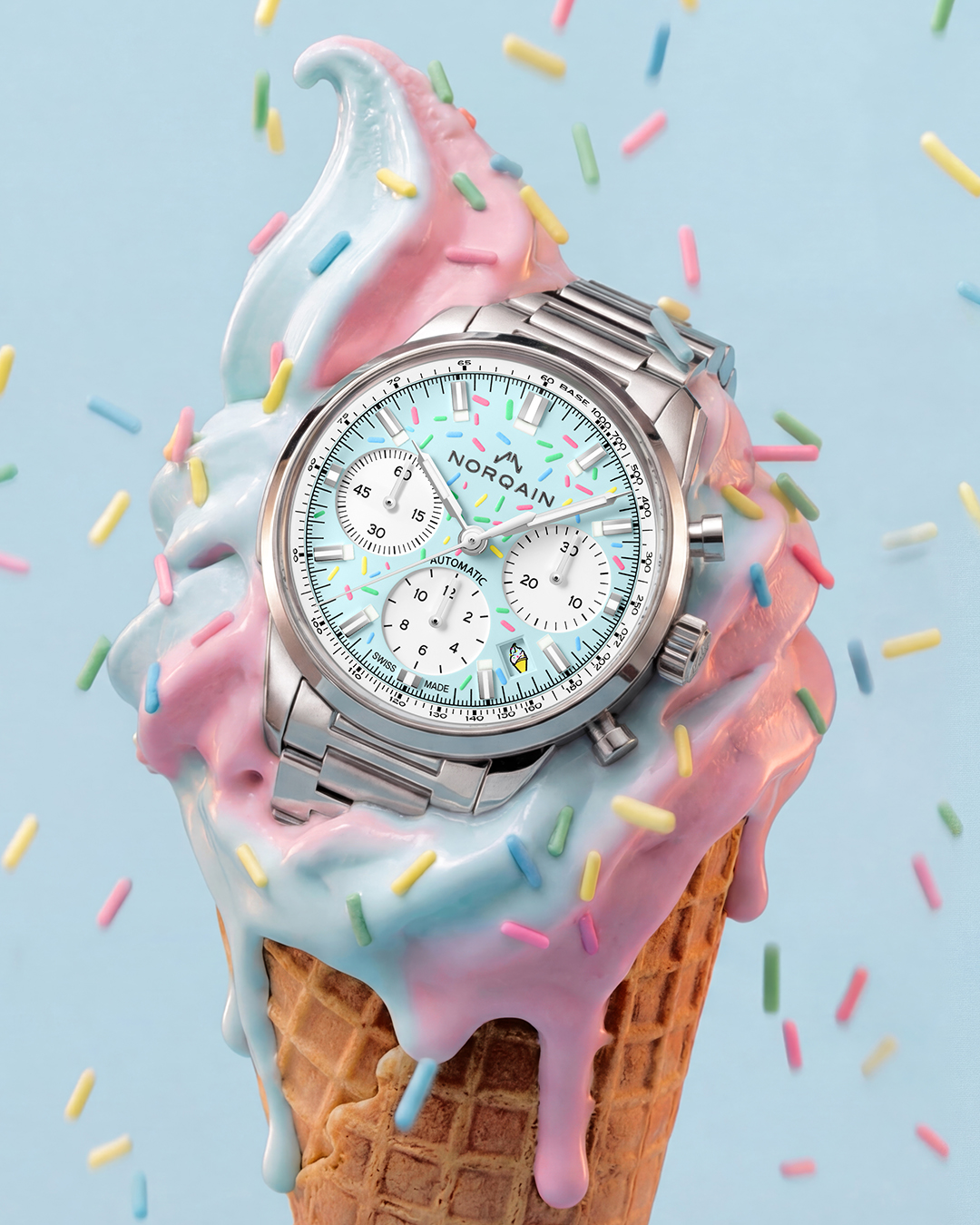 Norqain Freedom Chrono Enjoy Life “Sprinkles” Strawberry