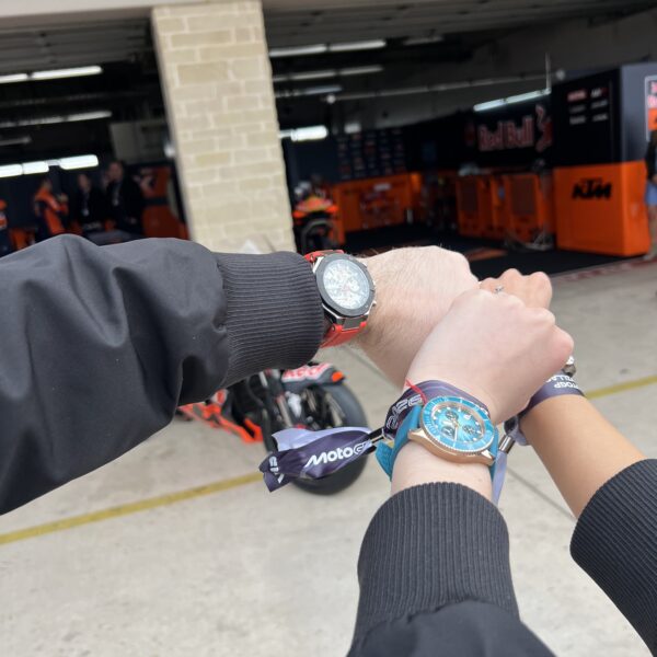 Wrist shot of three watches