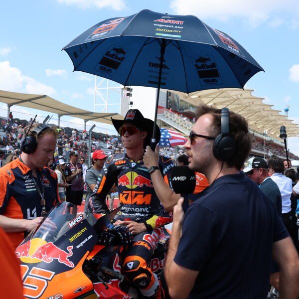 photo of MotoGP rider on the grid at COTA