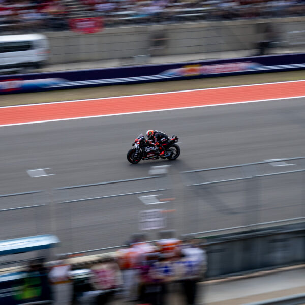 Motorcycle racing on track