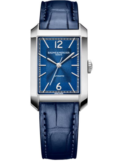 Baume & Mercier wristwatch with stainless steel case, blue dial
