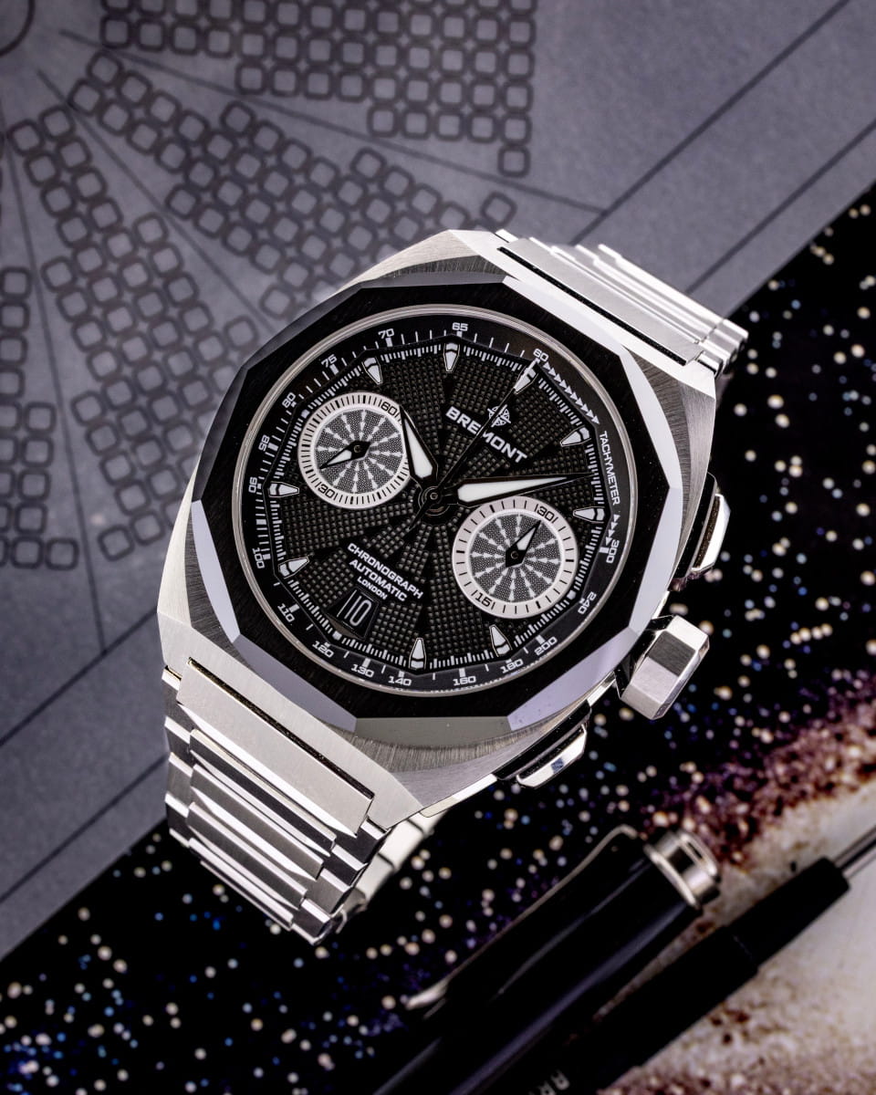 Hotlist image for Bremont wristwatch with stainless steel case and bracelet black dial