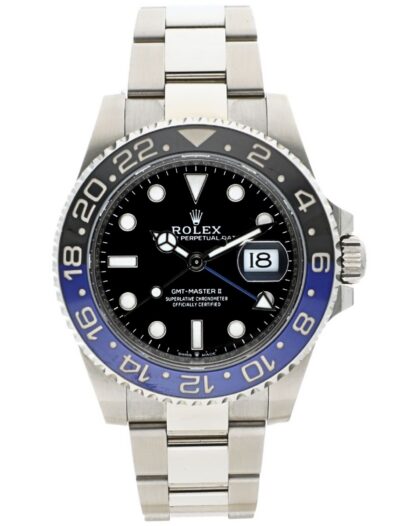 Pre-Owned Rolex wristwatch with oystersteel case and bracelet and black dial