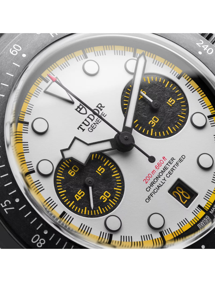 Close view of Tudor Black Bay Chrono 