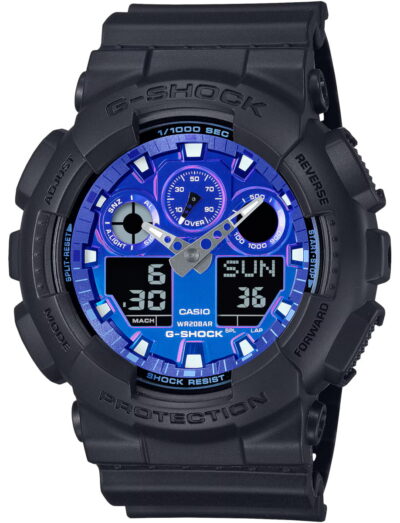 G-SHOCK wristwatch with resin case and bracelet and blue dial | Feldmar Watch Co. G-SHOCK wristwatch with resin case and bracelet and blue dial