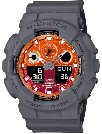 G-SHOCK wristwatch with resin case and bracelet and vibrant orange dial | Feldmar Watch Co. G-SHOCK wristwatch with resin case and bracelet and vibrant orange dial