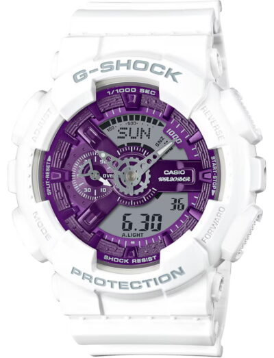 G-SHOCK wristwatch with resin case and bracelet and purple dial | Feldmar Watch Co. G-SHOCK wristwatch with resin case and bracelet and purple dial
