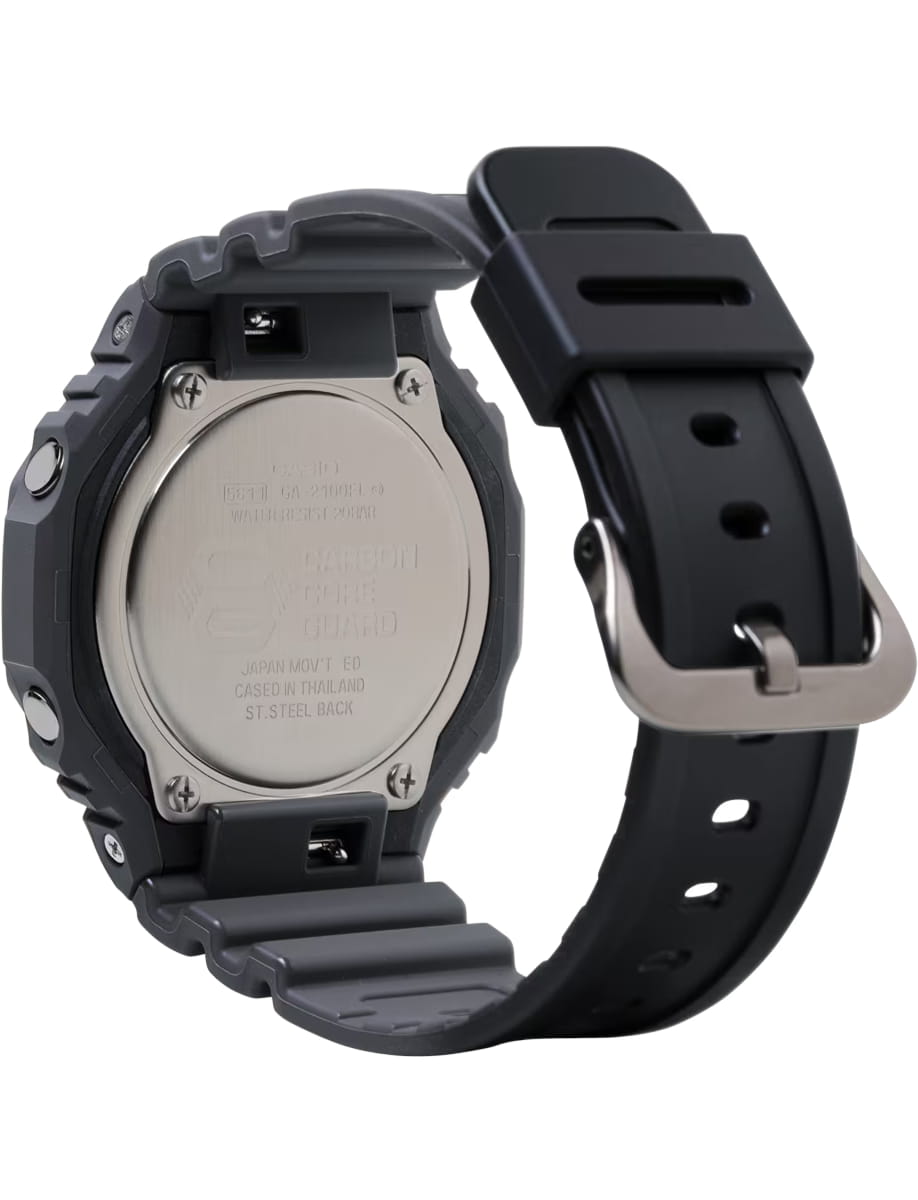 Back view of G-SHOCK wristwatch with bio-based resin case