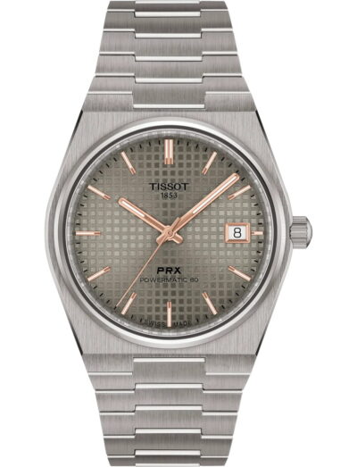 Tissot wristwatch with titanium case and bracelet and anthracite dial