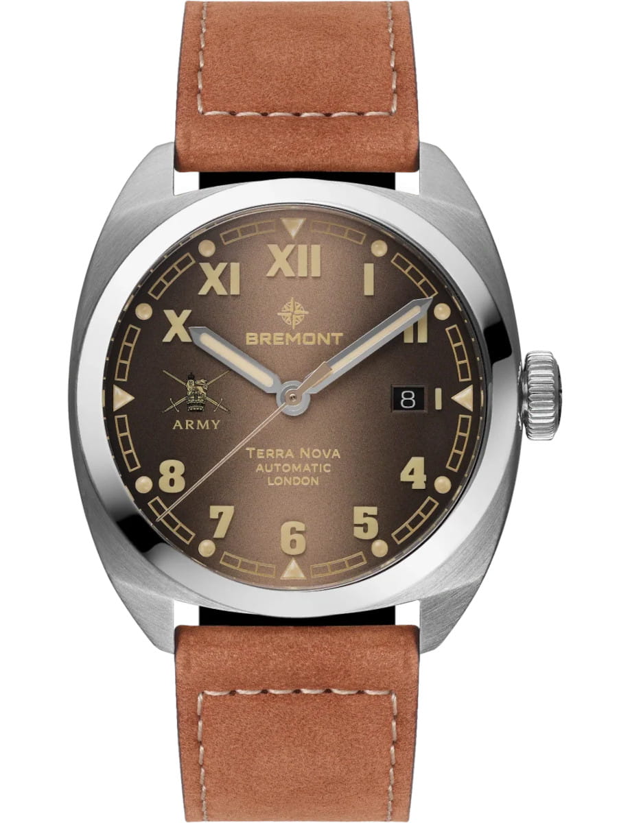 HMAF Terra Nova 40.5mm Date Leather Strap