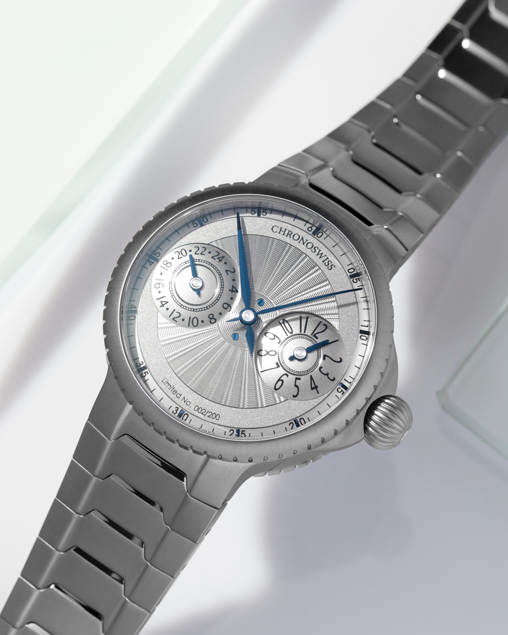 Chronoswiss Pulse GMT Silver Guilloche