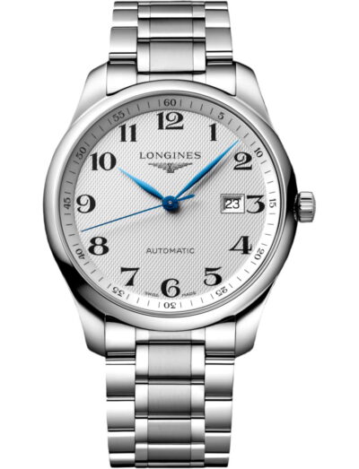 Longines wristwatch with stainless steel case and bracelet and silver dial | Feldmar Watch Co. Longines wristwatch with stainless steel case and bracelet and silver dial