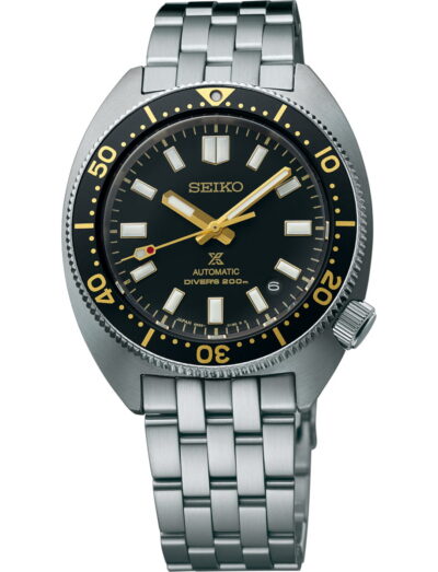 Seiko Luxe wristwatch with stainless steel case and bracelet and black dial