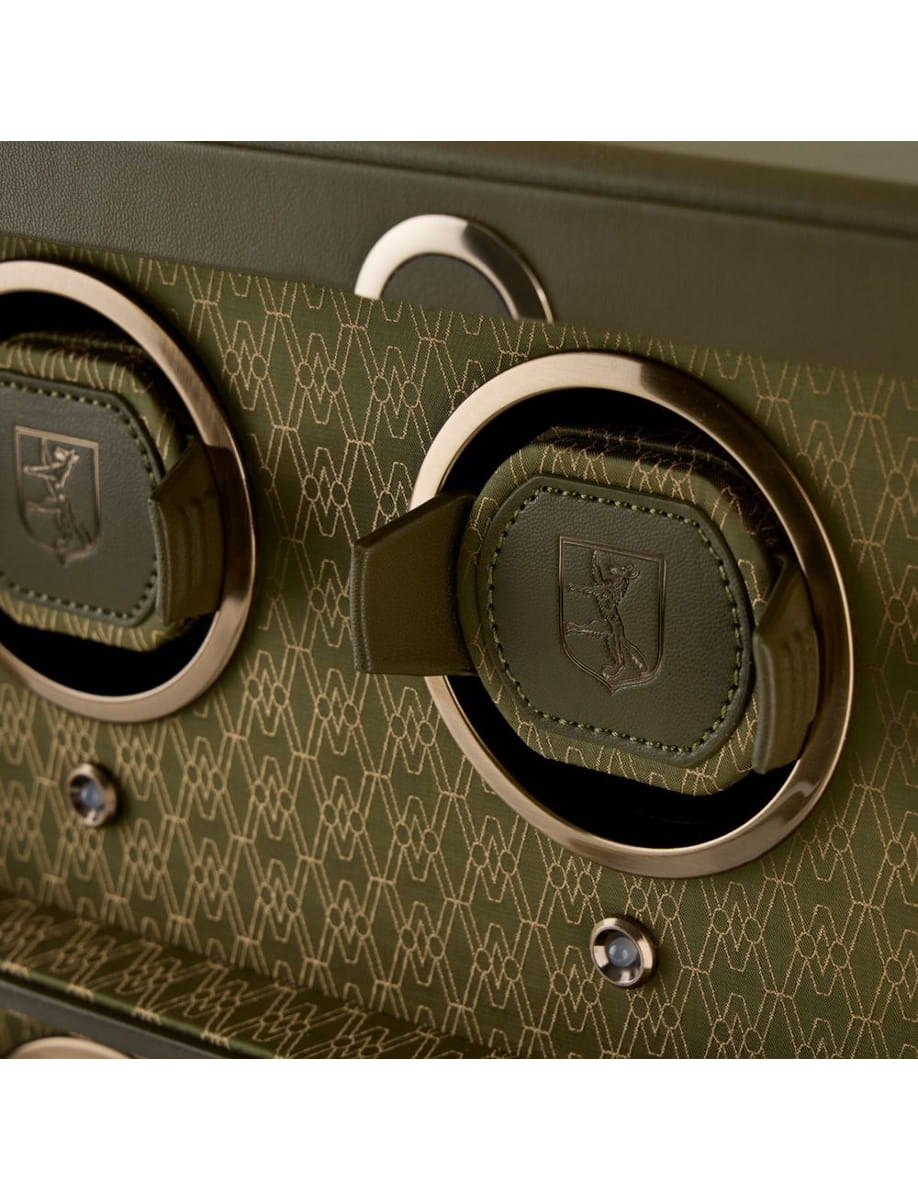 Close view of Wolf watch winder
