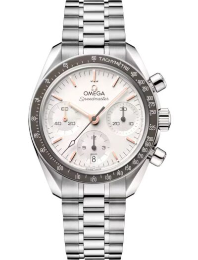 Omega wristwatch with stainless steel case and bracelet and silver dial