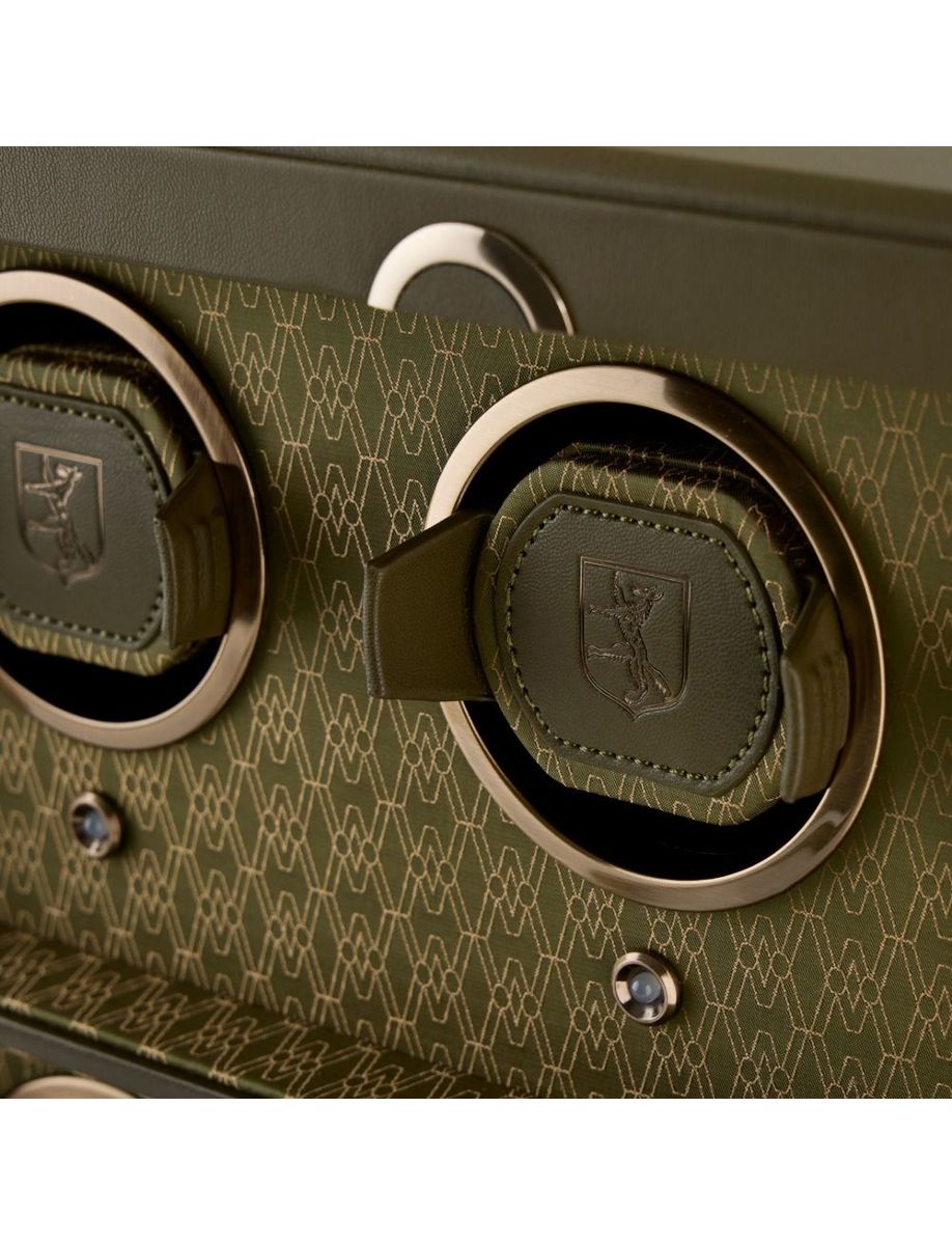 Close view of Wolf Earth 8 Piece Watch Winder