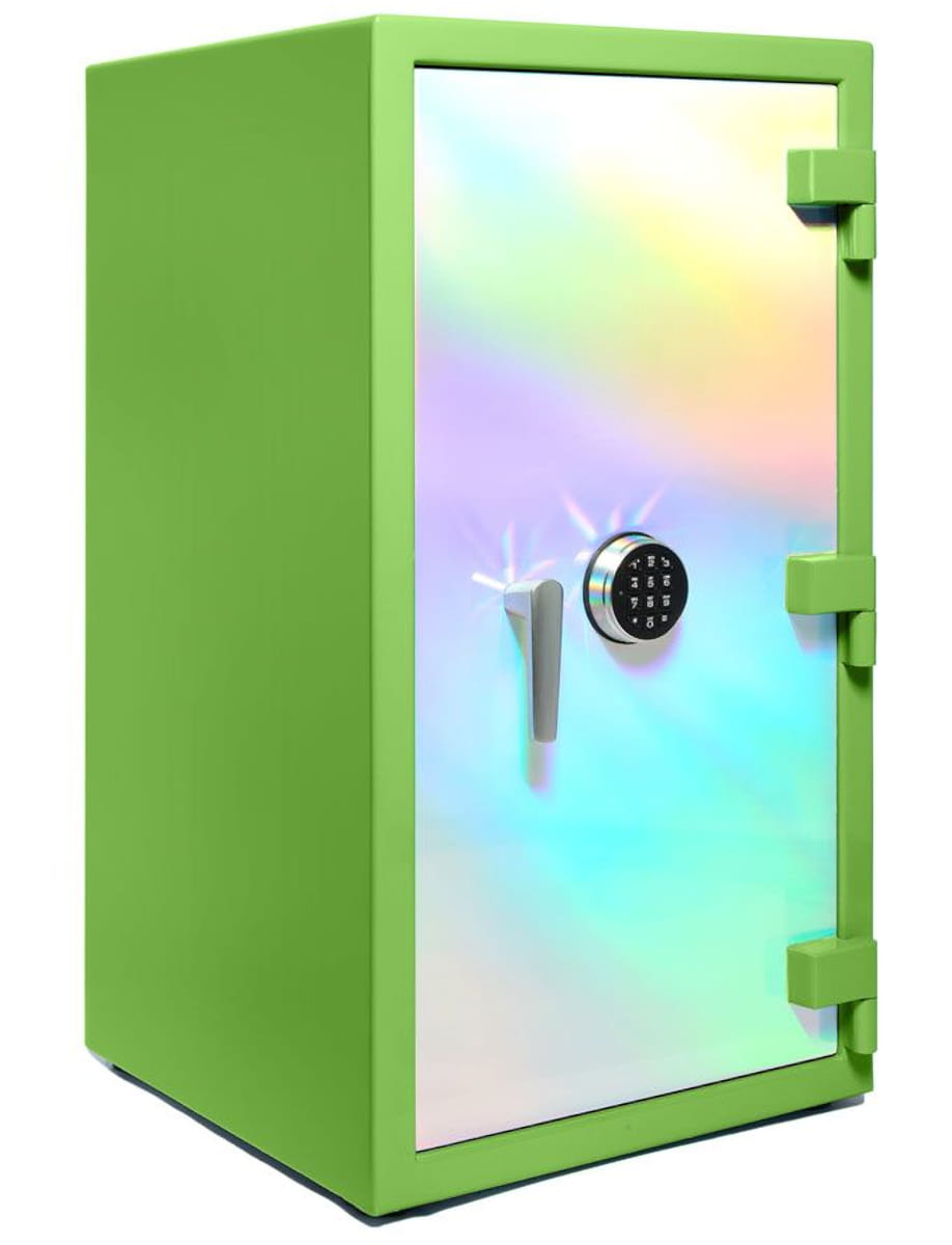 Side view of Wolf 4 piece watch winder safe with storage