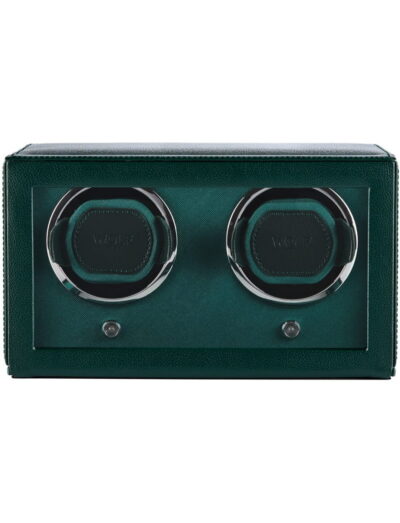 Wolf double watch winder with wegan leather material | Feldmar Watch Co. Wolf double watch winder with wegan leather material