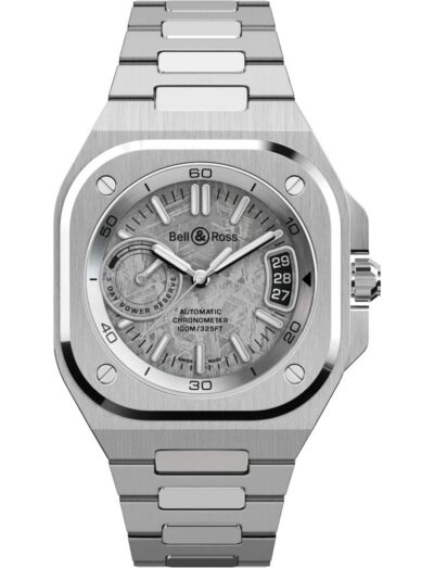 Bell&Ross wristwatch with stainless steel case and bracelet and meteorite dial