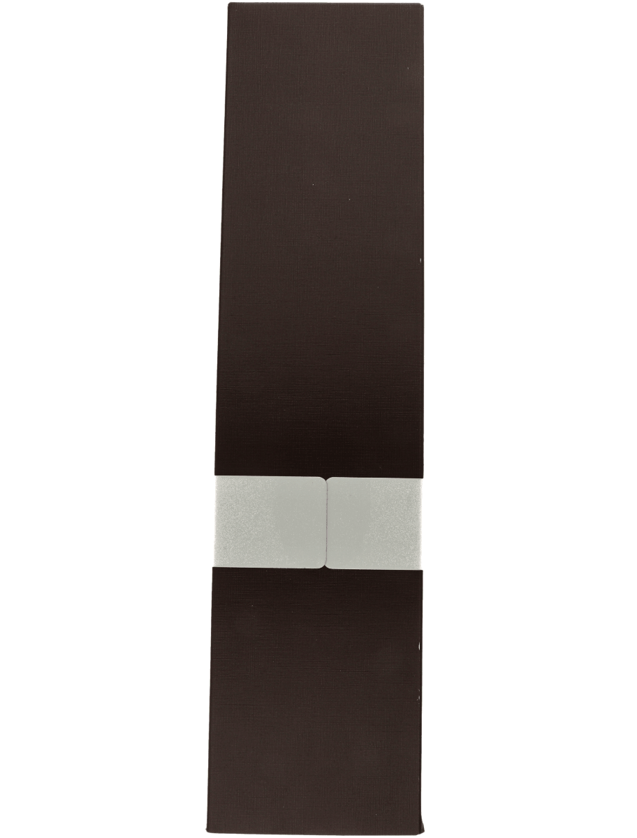 Brown leather belt with a double silver buckle centered on the strap